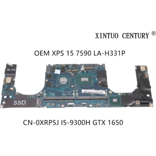 CN-0XRP5J 0XRP5J XRP5J For Dell OEM XPS 15 7590 Laptop Motherboard EDP51 LA-H331P W/ I5-9300H N18P-G0-MP-A1 100% tested working