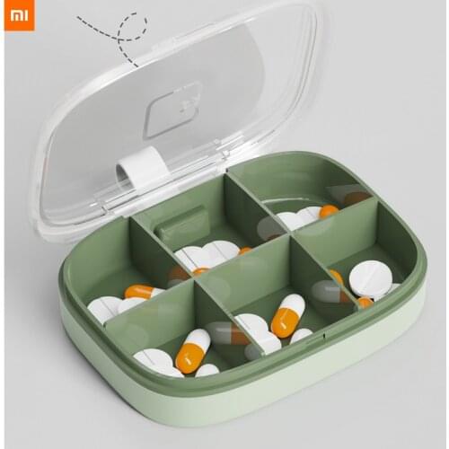 Xiaomi carry-on travel size compartmentalized sealed moisture-proof box medicine box Pill box portable mini storage box