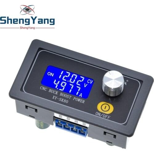 SK80 DC DC Buck Boost Converter CC CV 0.6-36V 5A Power Module Adjustable Regulated laboratory power supply variable 5V 12V 24V