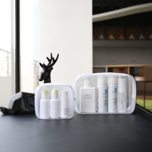 Transparent PVC bag travel storage bag transparent cosmetic bag beautician cosmetic bag cosmetic bag cosmetic toilet bag