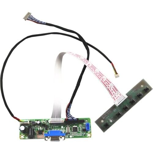 Universal LCD VGA LVDS Converter Controller Board Kit DIY For LQ121K1LG52 12.1inch Panel