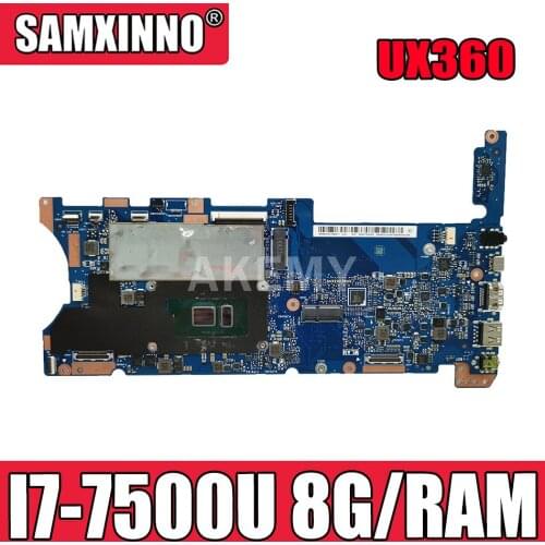 UX360 for ASUS UX360U UX360UA UX360UAK laptop motherboard mainboard 100% test OK I7-7500U cpu 8G/RAM