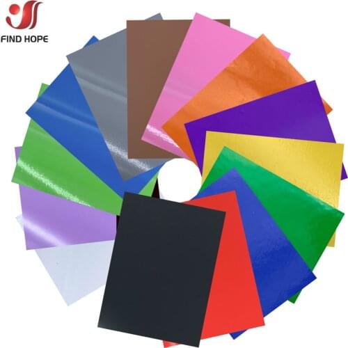 15pcs 12"x10" Bundle Adhesive Craft Vinyl Glossy Making Sign Pattern for Mugs Cup Home Decor with Cricut DIY 15 Assorted Colors