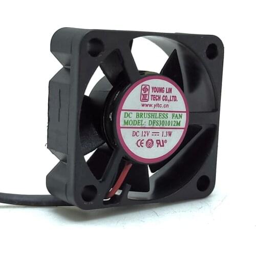 2pcs 3010 12V Micro Notebook Silent Cooling Equipment Fan Dfs301012m 3cm Set-Top Box cooling fan