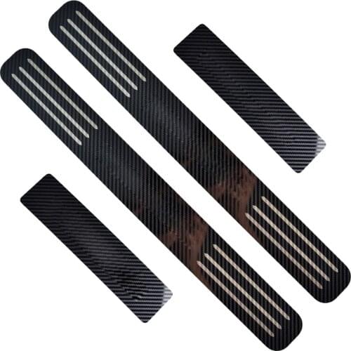 For Dacia Renault Duster Accessory 2021 2020-2018 Ultrathin Stainless Carbon Car Door Sill Kick Scuff Plate Protector Trim Cover