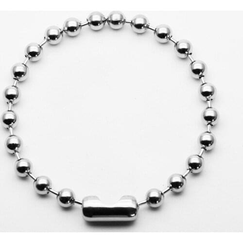 Simple Men Bracelet Stainless Steel Charms Beads Chain Bracelets & Bangles Jewelry High Quality Punk Rock Women Pulseiras