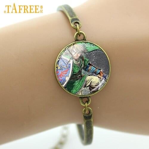 TAFREE Fantasy game Bracelets Anime Game bracelet Otaku Antique Bronze Plated Vintage Accessories New style jewelry A343