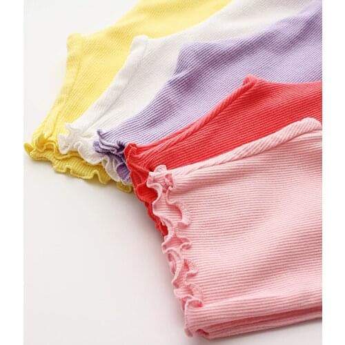 2-10years Girls Knee Length Kid Five Pants Candy Color Children Cropped Clothing Spring-Summer All-matches Bottoms Leggings