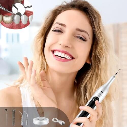 Electric Portable Sonic Oral Teeth Tartar Remover Rechargeable Ultrasonic Dental Water Jet Dental Flosser Irrigator Teeth Care