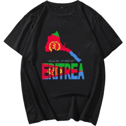 Funny shirt novelty tshirt Eritrea map Eritrean flag Africa men T-shirt