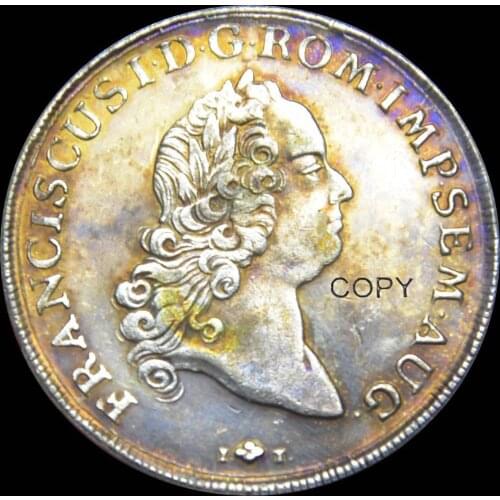 German States - Augsburg. Taler, 1765-IT FAH Copy Coin Brass Plated Silver