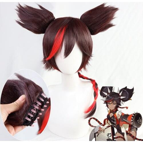 Game Genshin Impact Xinyan Cosplay Wig Halloween Carnival Fancy Party Cosplay Props Toys Birthday Gifts