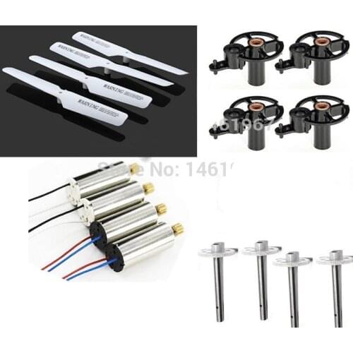 JJRC H8C H12C H12W DFD F181 F183 RC Quadcopter Spare Parts Set Motor Propeller gear +8pcs Upgrade bearing