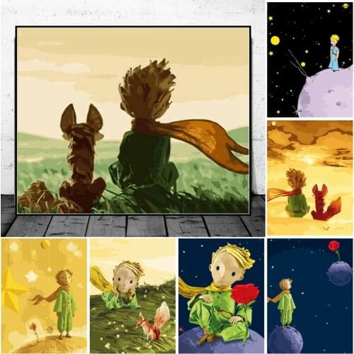 French Novel Character Le Petit Prince Wall Art Home Decor Diamond Painting Mosaic 5D Full Drill Cross Stitch Kits Embroidery