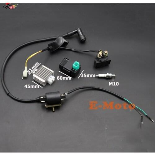 CDI IGNITION COIL RELAY REGULATOR RECTIFIER C7HSA Spark Plug KIT For 50CC 70CC 90CC 110CC ATV QUAD new E-Moto