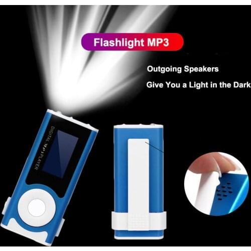 Mini Sports Cute Mp3 Player Portable With Flashlight Support Music Mp3 Player