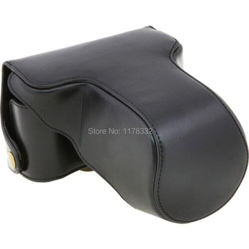 Leather Camera Case Cover Bag Camera Sling Strap For Fujifilm Fuji Finepix XM1 X A1 XA2 Digital Camera