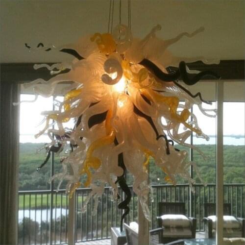 Beautiful Amber Glass Pendant Light Urban Design for Table Top Decoration