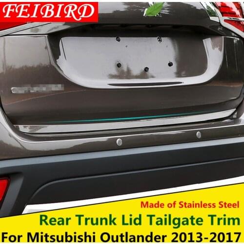 Rear Trunk Lid Cover Tailgate Trim Door Handle Molding Boot Garnish Bezel Cover For Mitsubishi Outlander 2013 2014 2015 - 2017