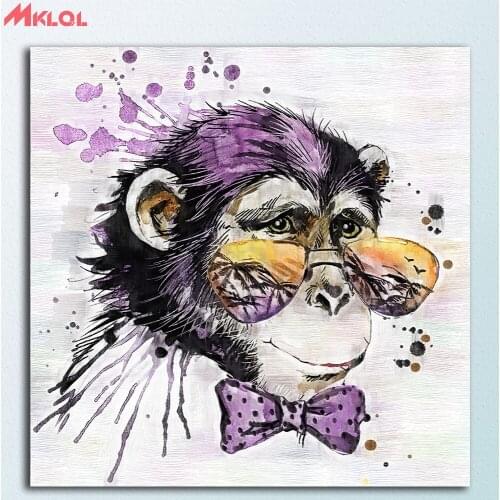 Fashion Oil Painting Cool-Monkey-Animal Paiting Home Decor On Canvas Modern Wall Art Canvas Print Poster Canvas Painting