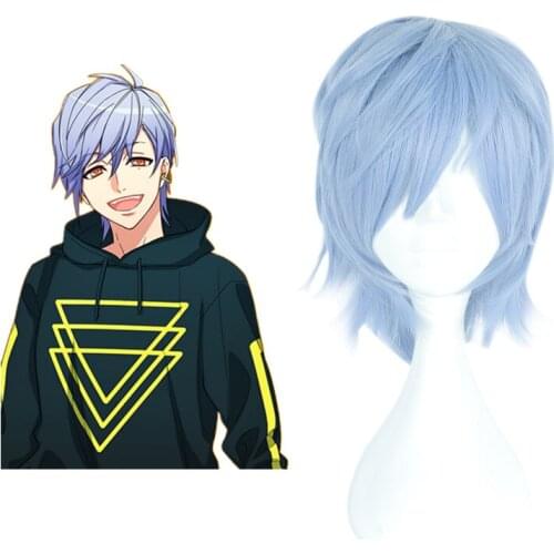 New Game A3! Cosplay Wigs Misumi Ikaruga Cosplay Heat Resistant Synthetic Wigs Halloween Carnival Party Unisex Cosplay Wigs