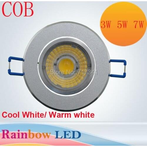 2017 New Arrival Promotion Dark Gray 90-260v Luces Led 10pc Free Shipping Cob Led Ceiling Spot Down Light Cool Warm Ac 85v~265v