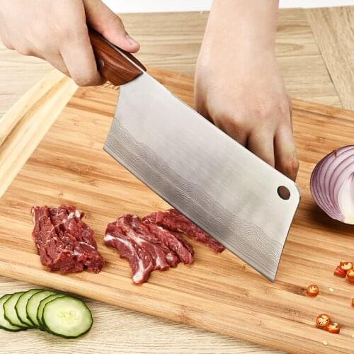 Professional Kitchen Knife Cleaver 7 inch Stainless Steel 7CR17 Meat Knife Vegetable Cutting Slicing Kitchen Accessories Tools