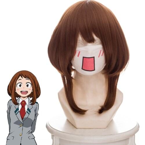 My Hero Academia Liri Michako Brown Inner Buckle Cosplay Anime Wig