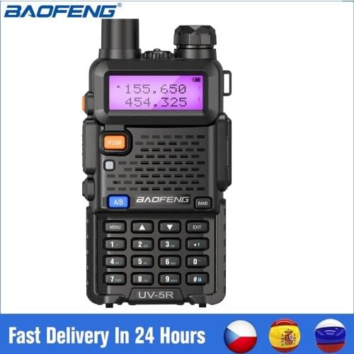 2021 Baofeng UV-5R WalkieTalkie UV 5R Powerful Amateu Ham CB Radio Station UV5R DualBand Transceiver 10KM Intercom With Earpiece