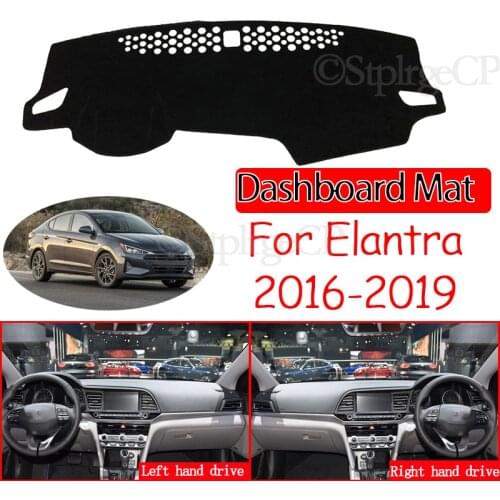 For Hyundai Elantra 2016 2017 2018 2019 AD Avante Anti-Slip Mat Dashboard Cover Pad Sunshade Dashmat Anti-UV Carpet Accessories