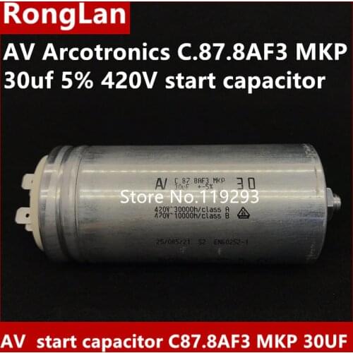 [BELLA] [Original new] AV Arcotronics C.87.8AF3 MKP 30uf 5% 420V start capacitor