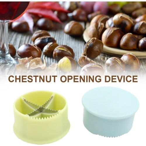 Nut Cracker Sheller Chestnut Cross Open Knife Quick Chestnut Cutter Nut Opener Sheller Walnut Pliers Kitchen Gadgets