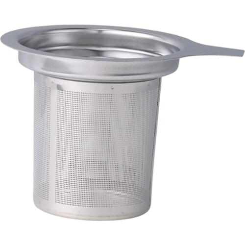 Tea Coffee Infuser Stainless Tea Filter Mesh Strainer With Lid EASY TO USE