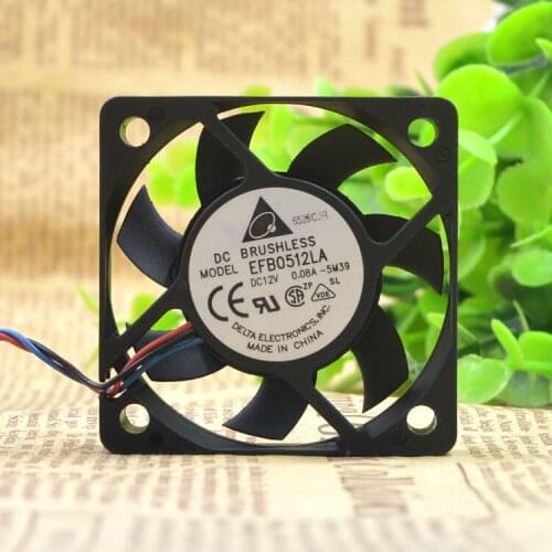 Brand new original 5cm 5010 EFB0512LA 12V 0.08A ball cooling fan