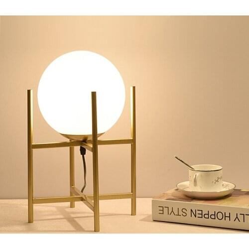 Modern glass ball led color glass tafellamp table lamps for living room dining room for bedroom abajur de mesa