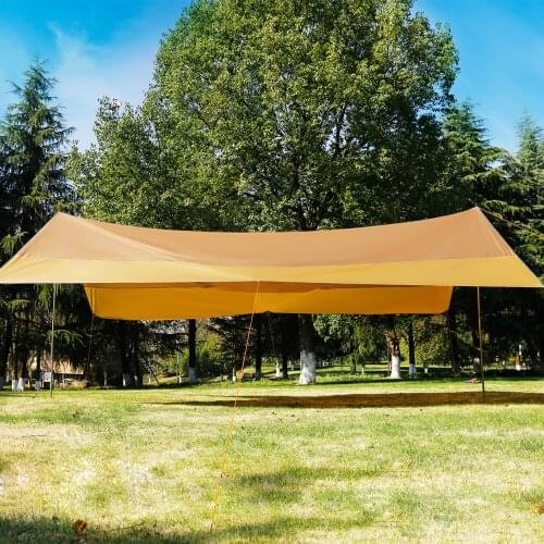 8 person Awning Sun Shelter Beach Outdoor Camping Garden Sun Awning Canopy Sunshade Hammock Rain Fly Tarp Waterproof Tent Shade