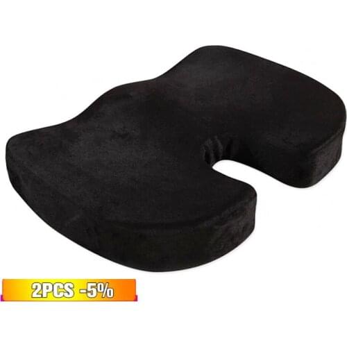 U-Shape Car Seat Cushion Increase Pad Memory Foam Seat Covers Cushion Thickening Heightening Support For Car Office Home Using