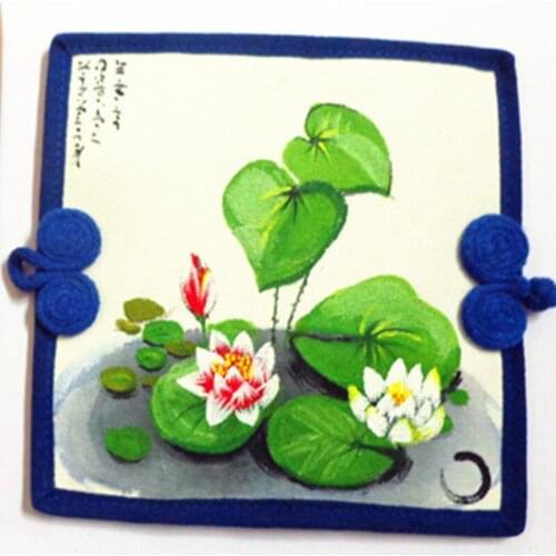 Vintage Beautiful Bags Original Fashion Women Ladies Handmade Lotus In Summer Long Wallet Card Money Standard Wallets Gift