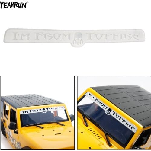 YEAHRUN 1/10 RC Wrangler Jeep Windshiel DIY Sticker For SCX10 90046 Traxxas TRX-4 trx6 D90 D110 Decorative Mark Sticker Decals