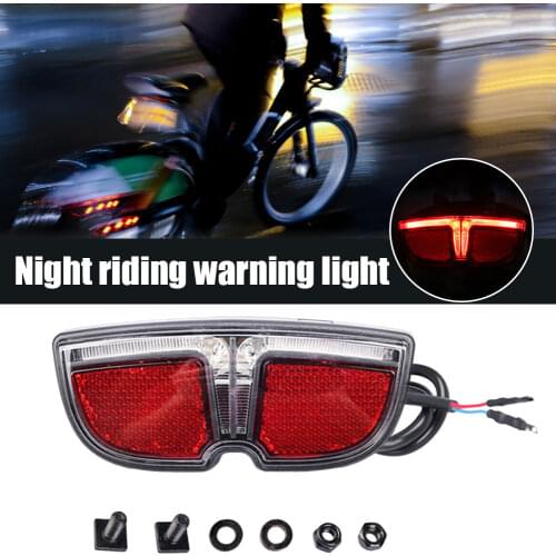 Electric Bike Tail Light 6V LED Lamp Rear Light Brake Light Taillight for Bafang Mid Drive Motor Electric Bicycle Parts Accesso