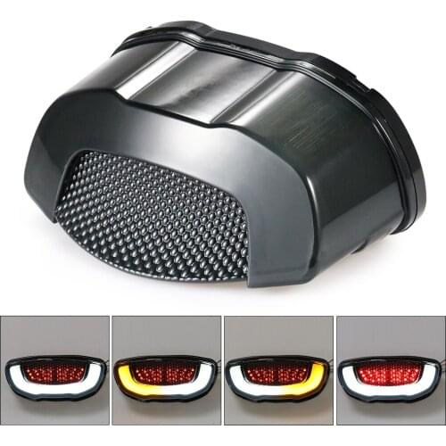 12V Motorcycle Rear LED Tail Light Brake Light Turn Signal Lamp For Honda CB650R CBR650R CB300R CB150R