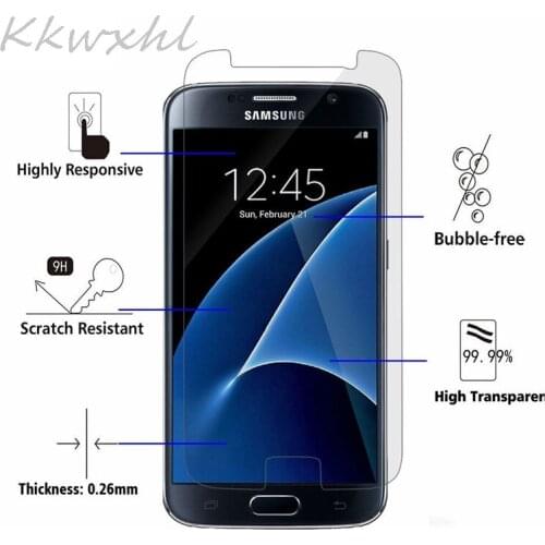 Smartphone 9H Tempered Glass for Samsung Galaxy S7 G9300 5.1" GLASS Protective Film Screen Protector cover phone