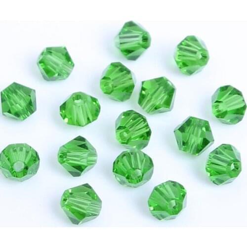 Green 4mm 720pcs/Lot Chinese Top Quality Crystal Bicone Beads Free Shipping