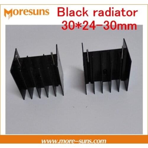Fast Free Ship 10pcs/lot Black radiator 30*24-30mm Custom Aluminum heatsink