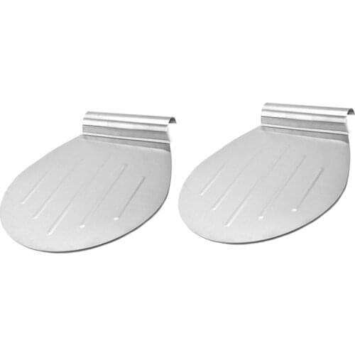 2 Pcs Stainless Steel Transfer Cake Tray Moving Plate Bread Pizza Blade Shovel Bakeware Pastry Scraper Baking Tools