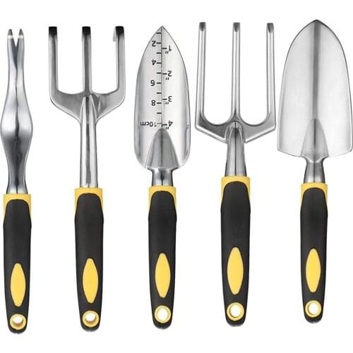 5pcs/set Garden Tool Kit Hand Trowel Bonsai Shovel Cultivator Weeding Tools Garden Lawn