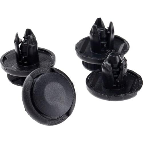 50Pcs Auto Bumper Fastener Clips 8mm Dia Hole Black Push Retainer Rivets Clips for Car Automobile Door Fender Cover Trim Clip