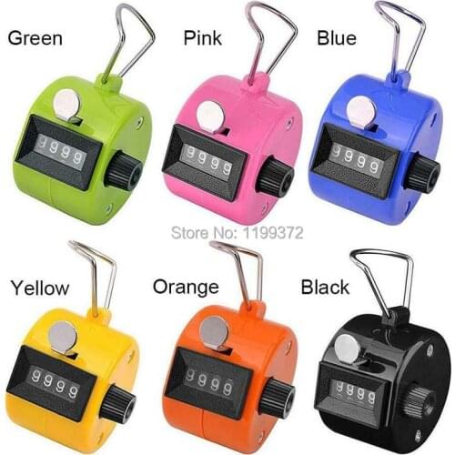 500pcs New 4 Digit Number Hand Held Manual Tally Counter Digital Golf Clicker Training Handy Count
