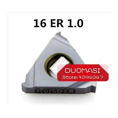 Free Shipping 16ER 1.0 ISO Carbide Threading Inserts 1.0 Pitch External Threading Tips,Indexable Inserts for Threaded Holder SER