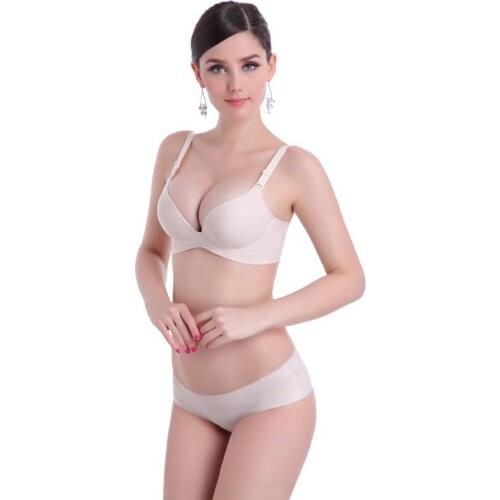 Seamless Bra Set For Women Underwear Lingerie Set Push Up Bra Plus Size 38 40 Bra Panties Set Brand Womens Intimates Hot Sale